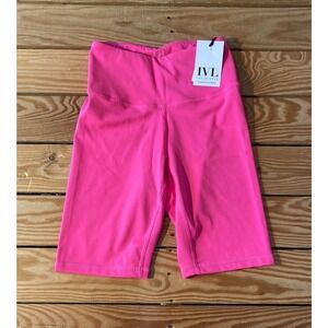 NWT IVL Collective Hydra Sculpt Bike Shorts Size 4 Women’s Hot Pink MSRP $76